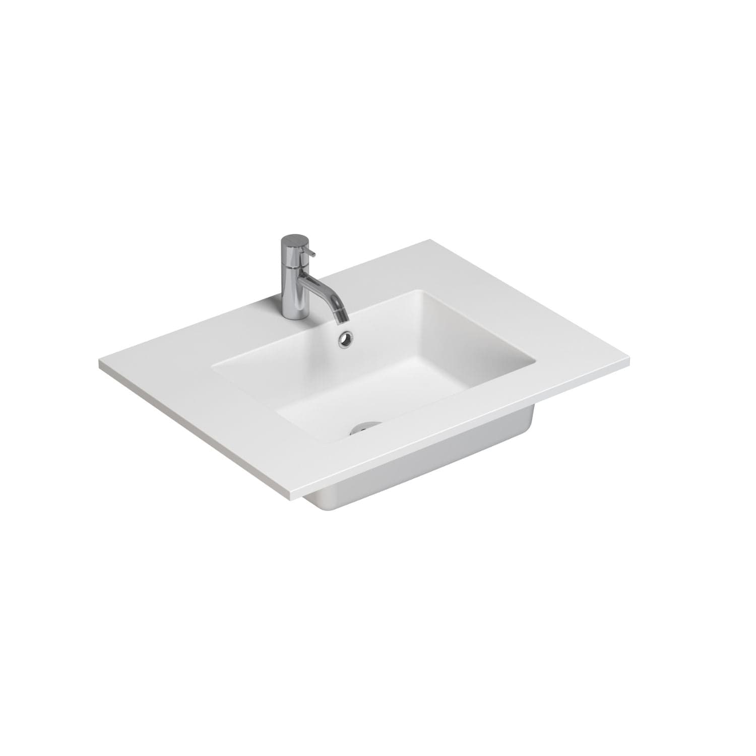 Dansani Minore Servant B60-120xH1,5xD45,5cm Hvit matt / 60cm / Ja Dansani Baderomsservant DA-337106003