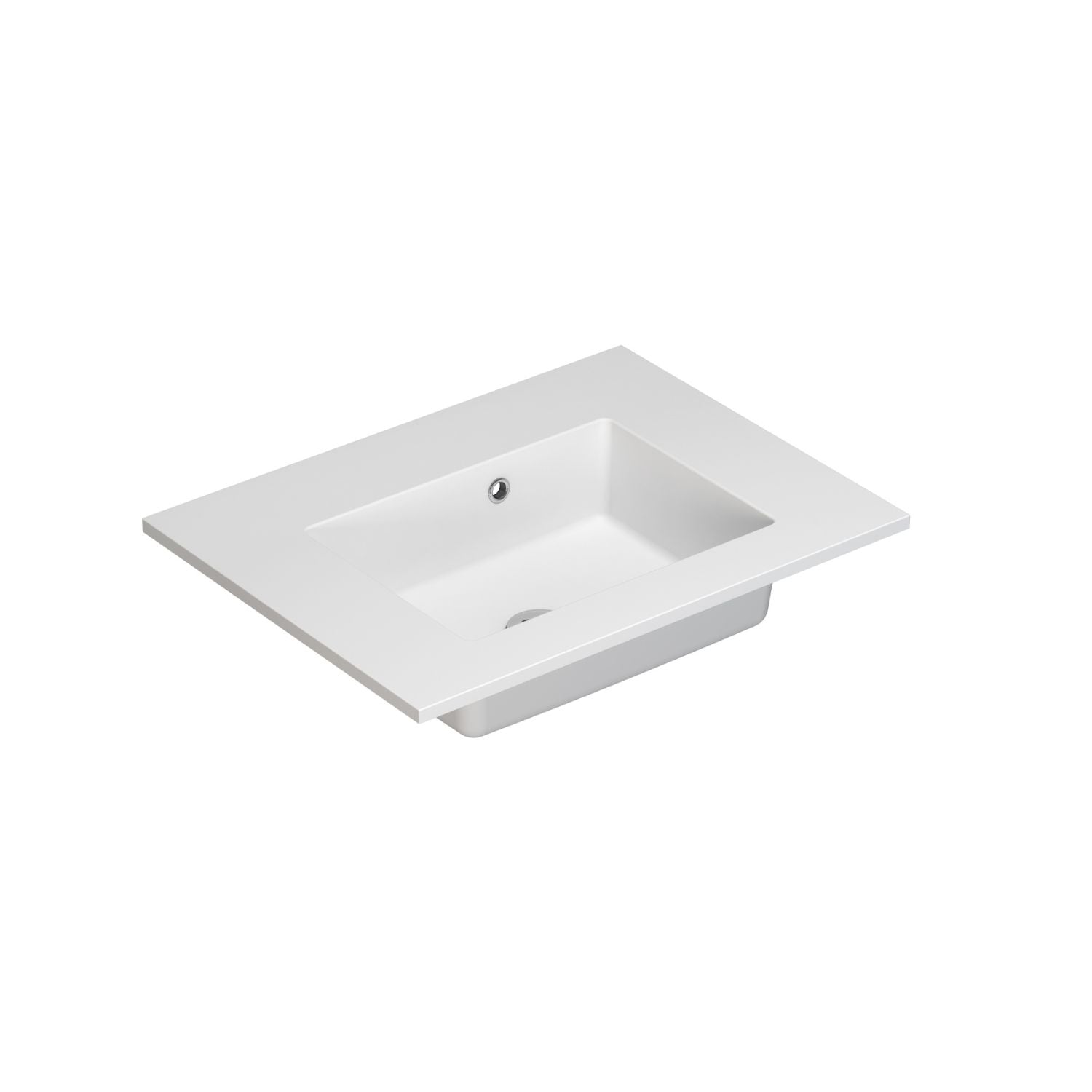 Dansani Minore Servant B60-120xH1,5xD45,5cm Hvit matt / 60cm / Nei Dansani Baderomsservant DA-337106103