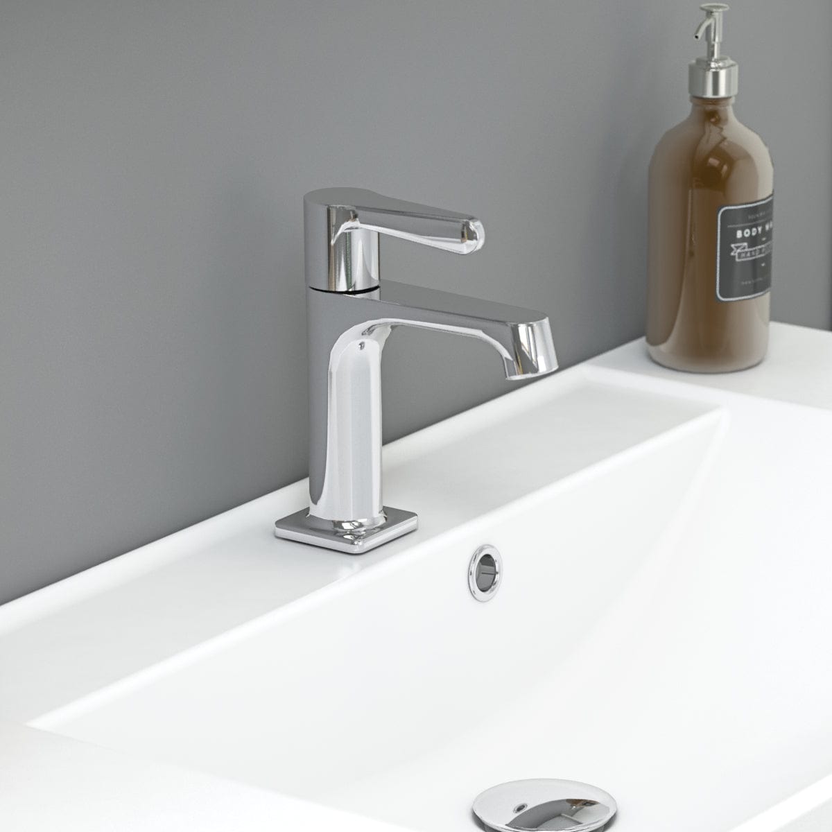 Dansani Overløpsrosett til porselensservant Krom Dansani Tilbehør servant DA-4880043