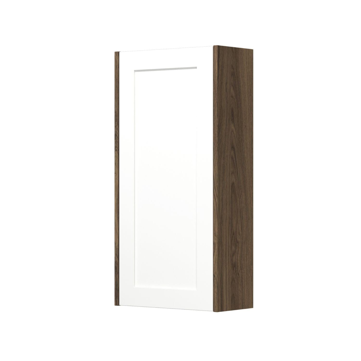 Dansani You Overskap 1 dør B40xH80xD19cm - Ramme Brun eik/NCS farge / Venstre Dansani Sideskap bad DA-V49-3293