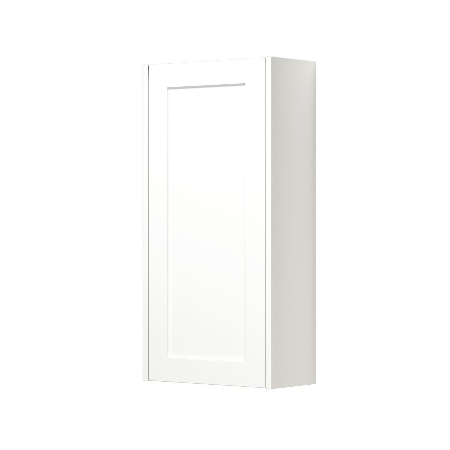 Dansani You Overskap 1 dør B40xH80xD19cm - Ramme Hvit matt/NCS farge / Venstre Dansani Sideskap bad DA-V49-3291