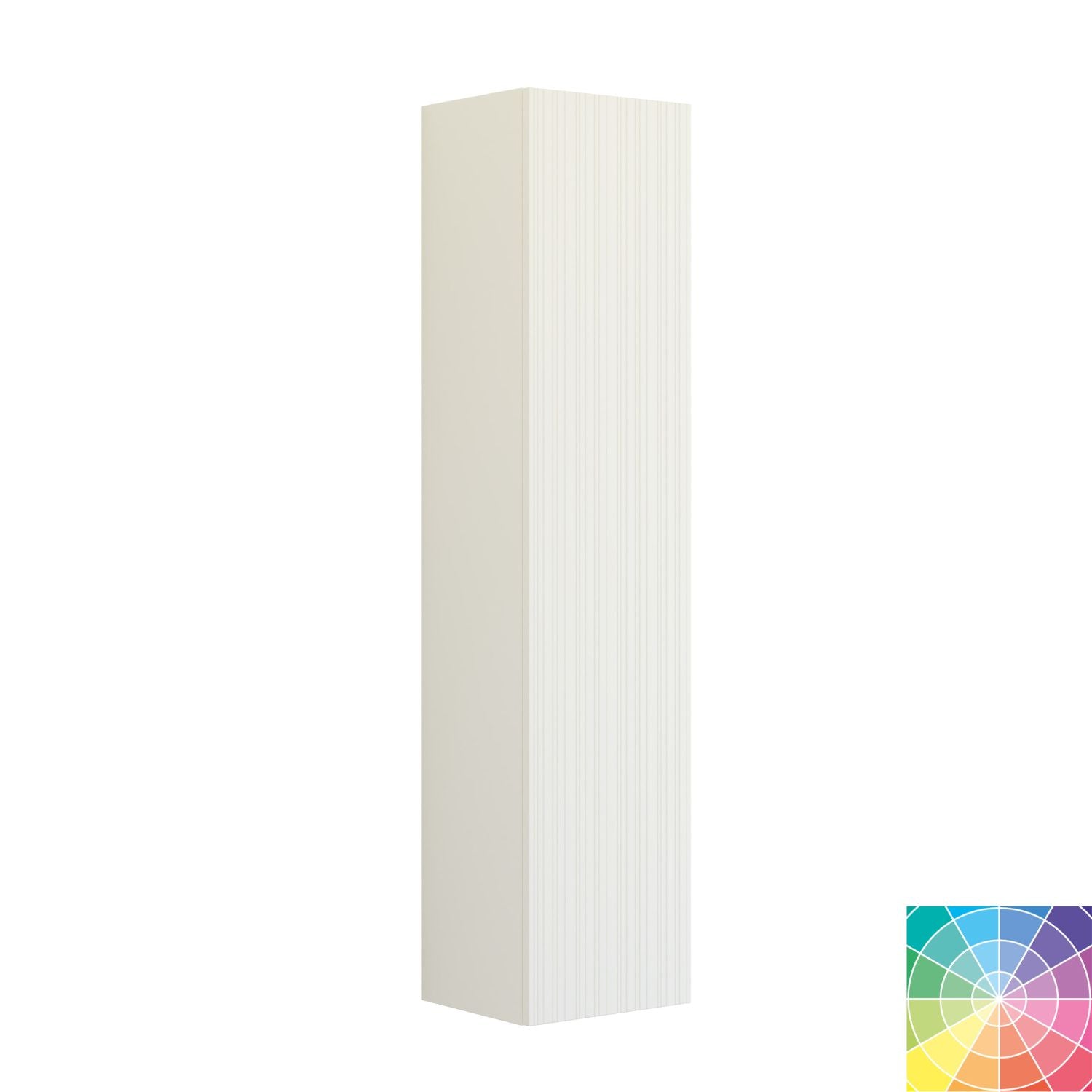 Dansani You Urban Riflet Høyskap Slim 1 dør NCS farge / 40cm / Høyre hengslet Dansani Høyskap bad DA-V54-9199