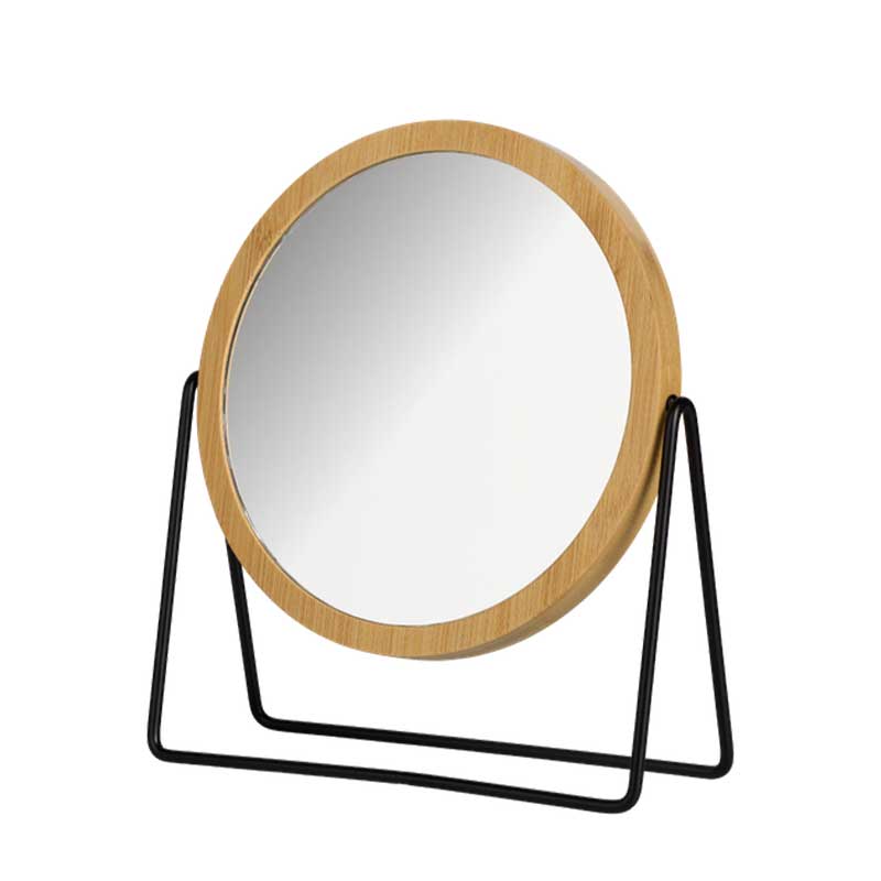 Esbada Circle speil Ø20cm 5x bambus/matt sort Esbada CO-