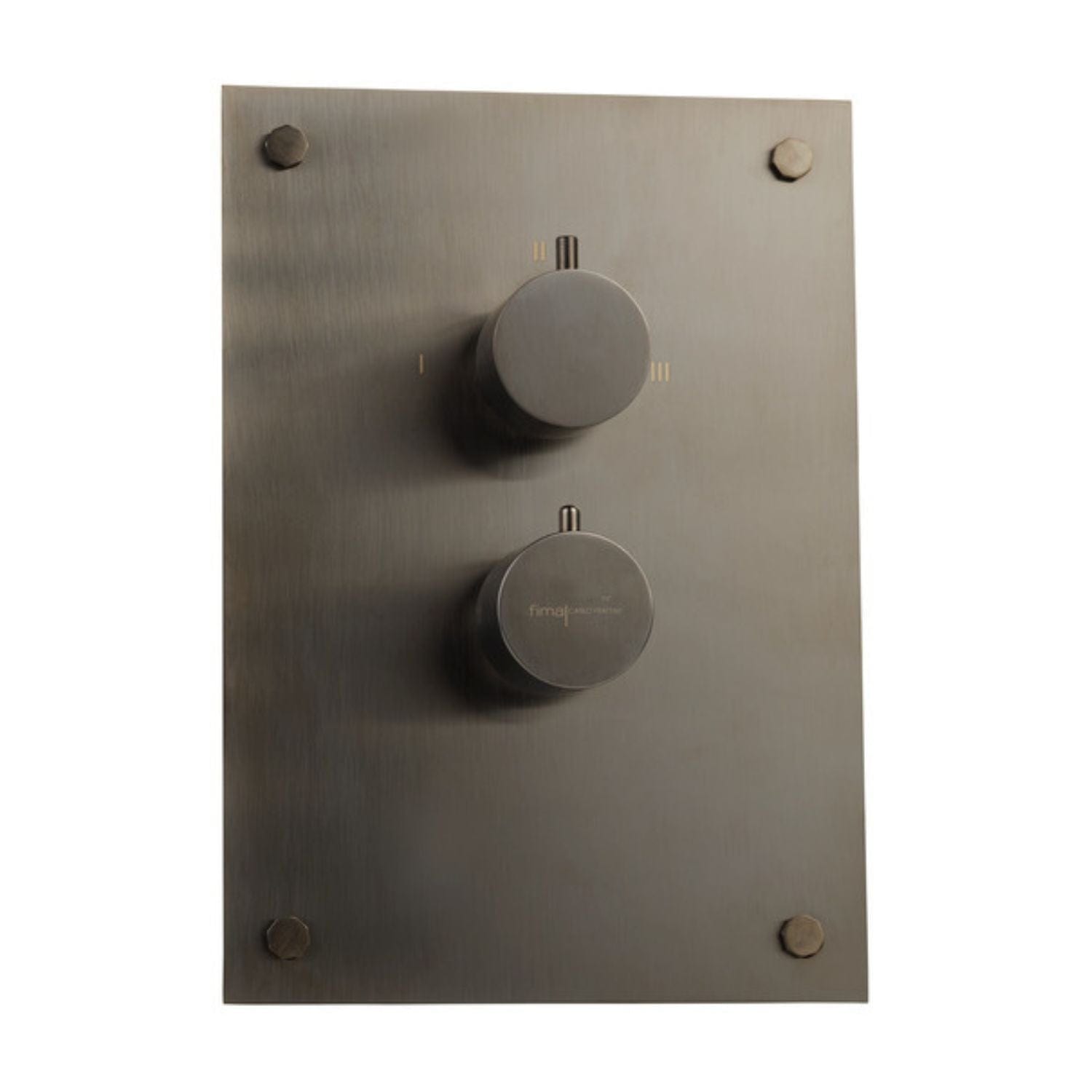 Fima Circolo Frontpanel Dusj Innbygging F4410 Børstet svart krom Fima Blandebatteri innbygging DAL-1426462