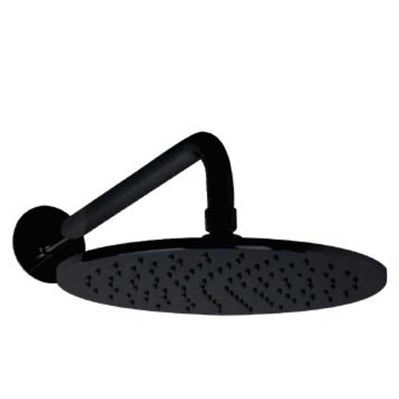 Fima Hodedusj Circolo F2621 Ø25cm taksil Svart matt Fima Blandebatteri innbygging GRO-4365253