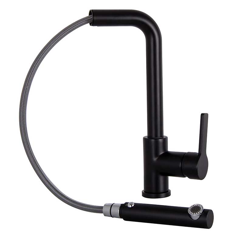 Fima Kjøkkenarmatur Capo F7029 med uttrekkbar tut Svart matt Fima Kjøkkenarmatur GRO-4402151