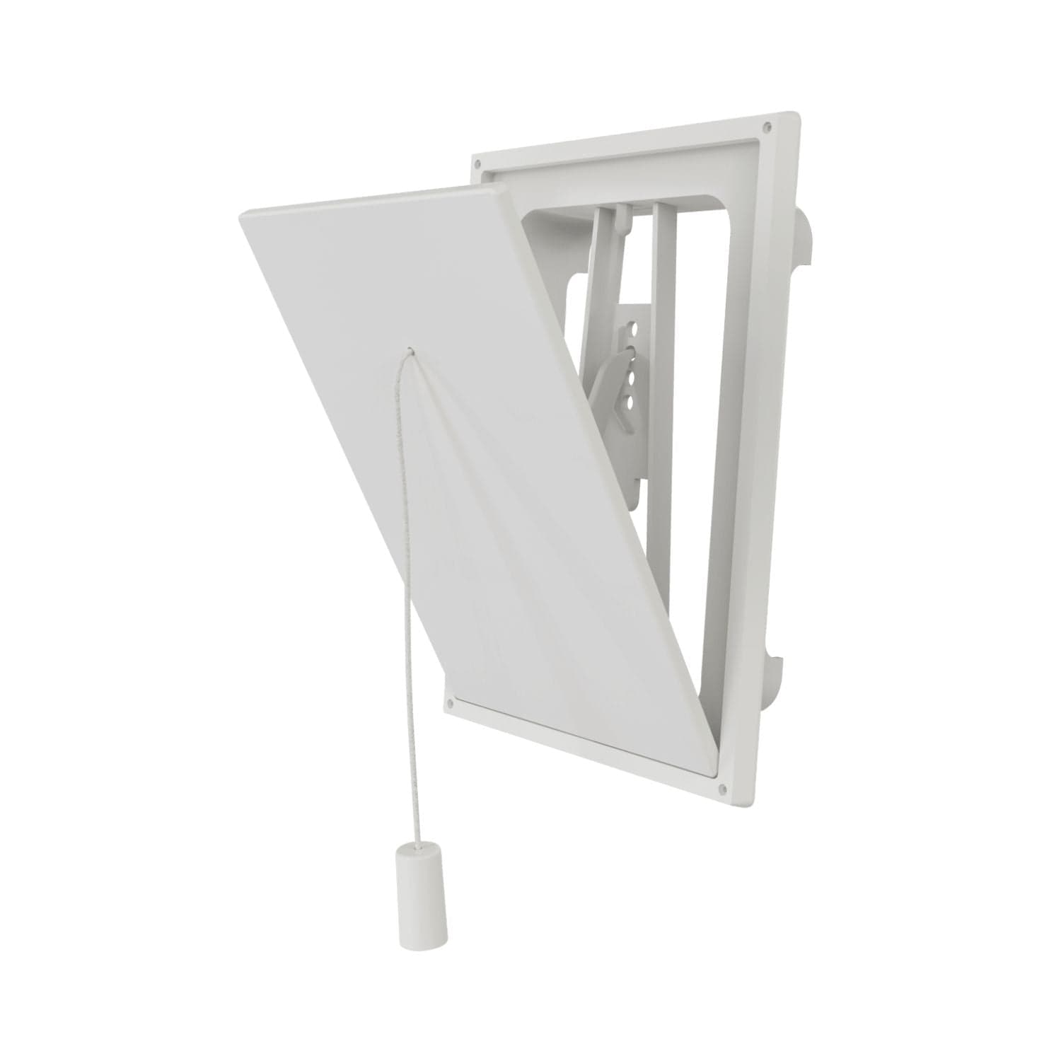 Flexit Plast Klaffventil Hvit / 125x125 mm Flexit FL-02023