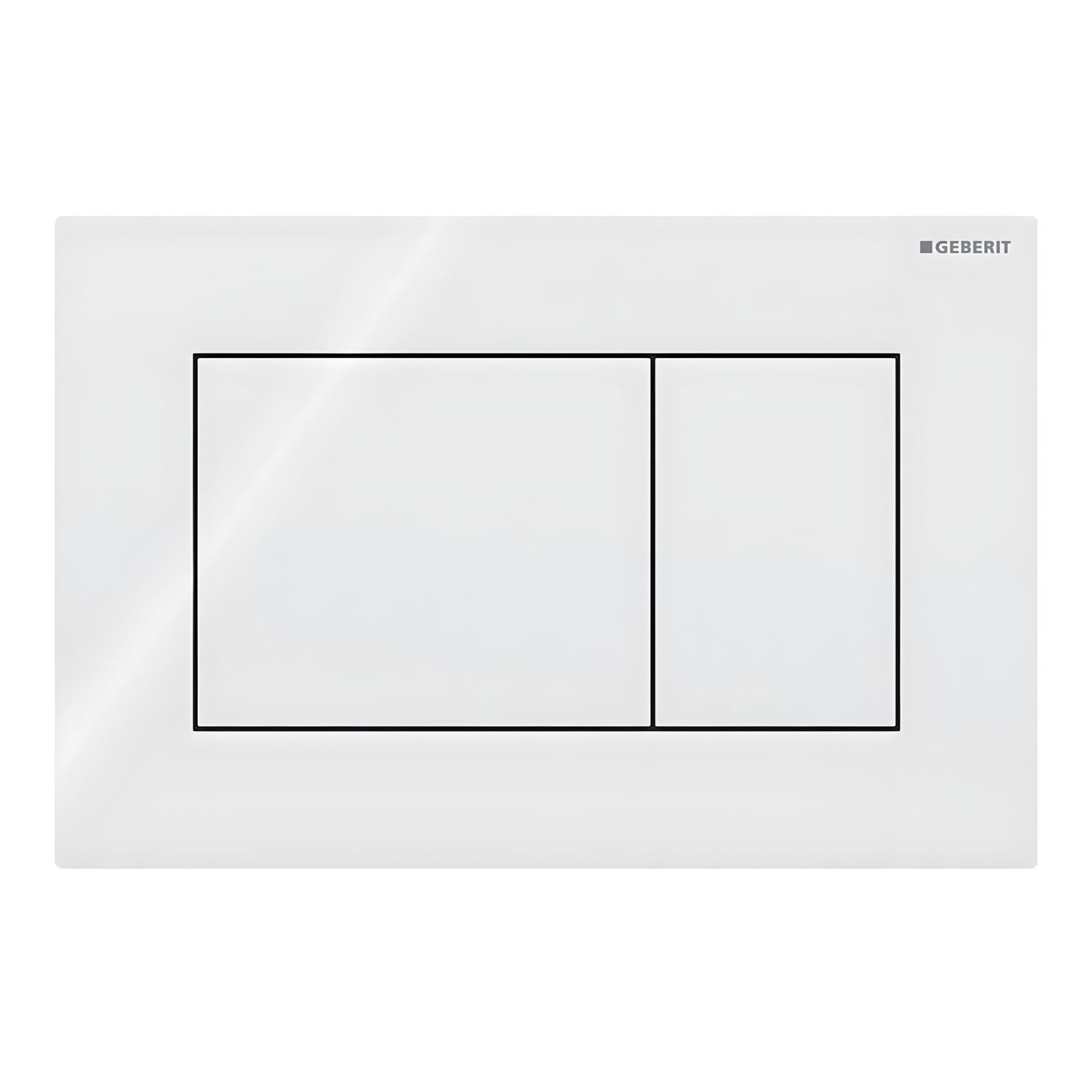 Geberit Sigma 01 Firkantet Betjeningsplate Hvit Geberit Betjeningsplate og trykknapper GRO-1387326