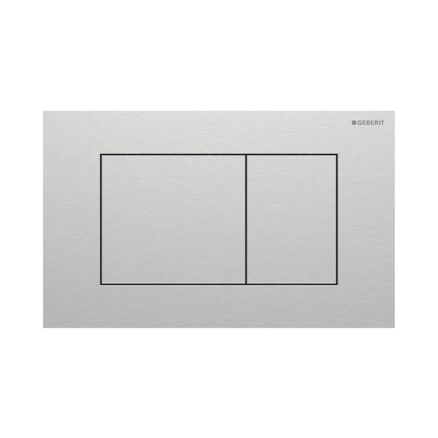 Geberit Sigma 40 Firkantet Betjeningsplate Børstet krom (Easy Clean) Geberit Betjeningsplate og trykknapper GRO-1387331