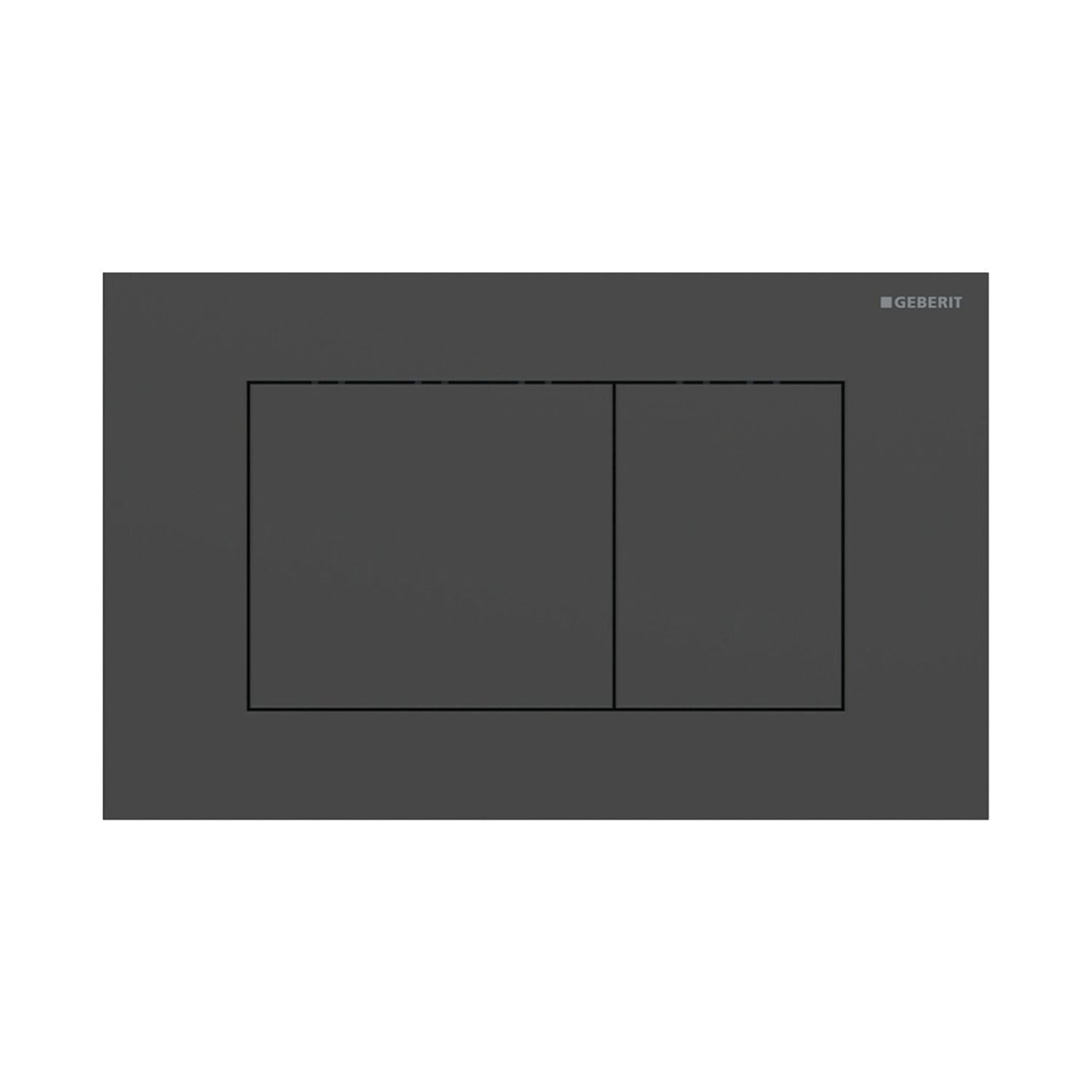 Geberit Sigma 40 Firkantet Betjeningsplate Svart matt (Easy Clean) Geberit Betjeningsplate og trykknapper GRO-1387330