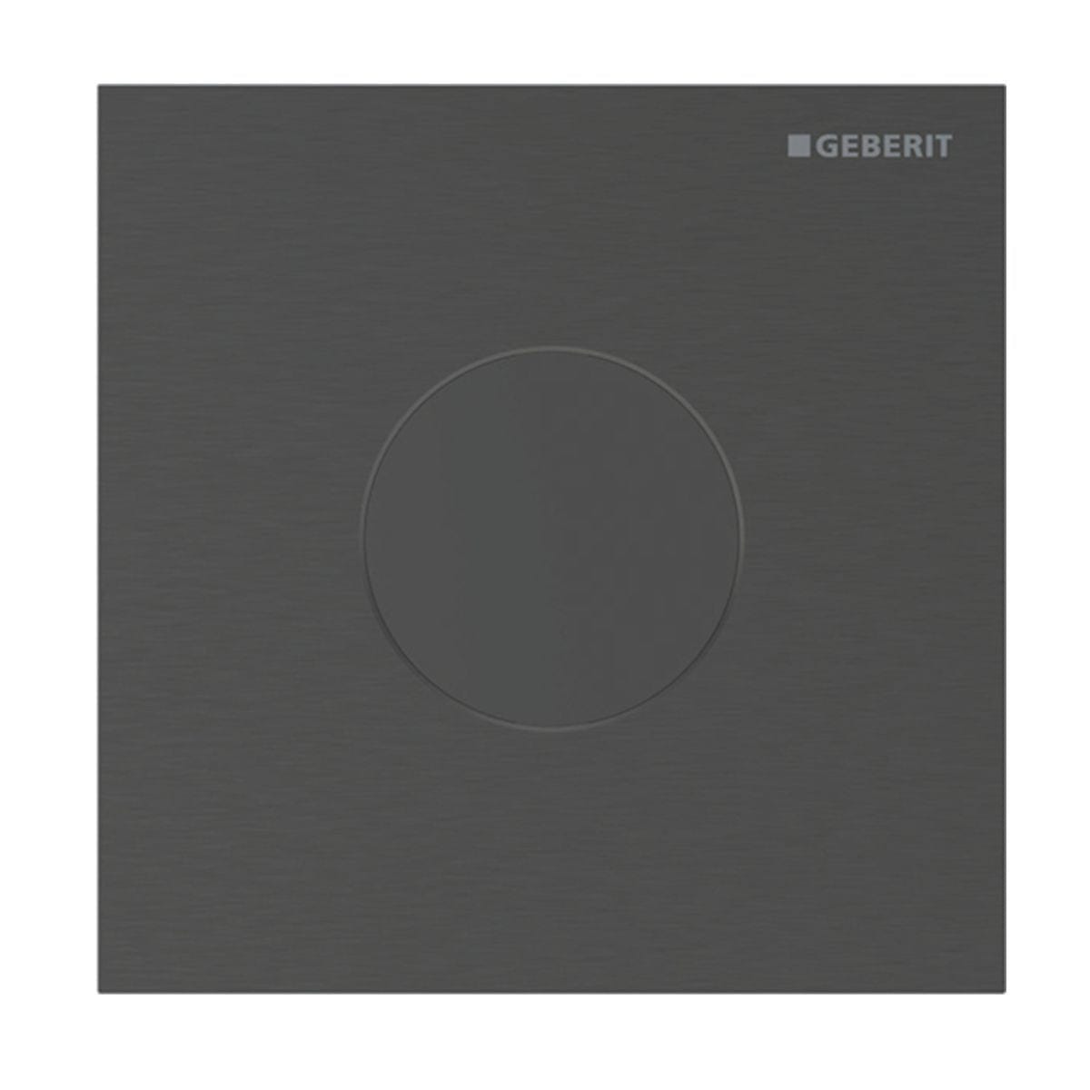 Geberit Sigma 40 Urinalstyring Rund Svart krom / Nettdrift Geberit Betjeningsplate og trykknapper GRO-1428750