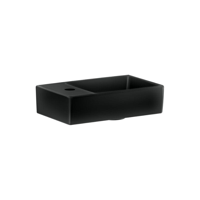 Gustavsberg Artic Liten 4369 Servant - servant til høyre Svart matt Gustavsberg Baderomsservant GRO-6020351