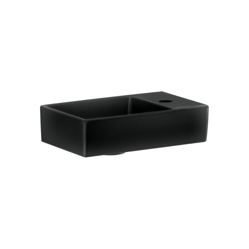 Gustavsberg Artic Liten 4369 Servant - servant til venstre Svart matt Gustavsberg Baderomsservant GRO-6020352