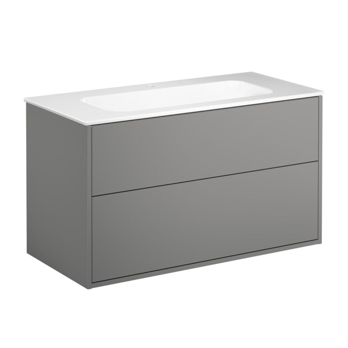 Gustavsberg Artic Møbelpakke Askegrå / 100cm Gustavsberg Møbelpakke bad GRO-GB71ACVU10TL011