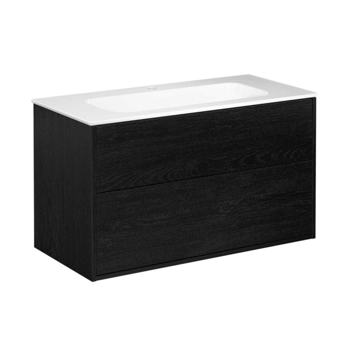 Gustavsberg Artic Møbelpakke Svart ask / 100cm Gustavsberg Møbelpakke bad GRO-GB71ACVU10TK011