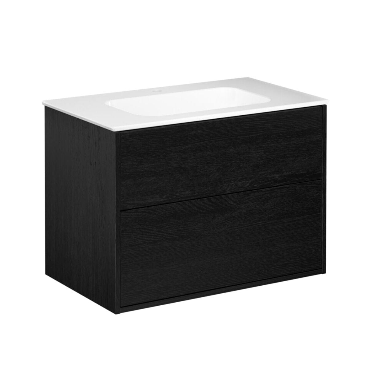 Gustavsberg Artic Møbelpakke Svart ask / 80cm Gustavsberg Møbelpakke bad GRO-GB71ACVU80TK01