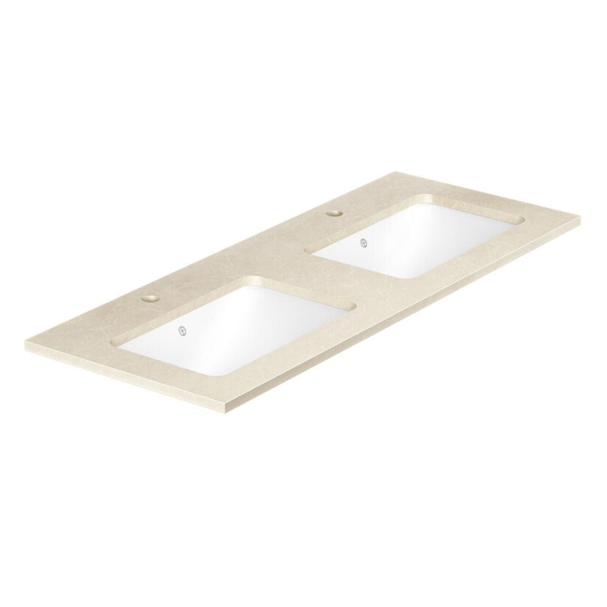 Gustavsberg Ducentic Benkeplate Beige royal / 120cm dobbel / 1 hull for kran Gustavsberg Benkeplate bad GRO-GB71DCWT12CC21