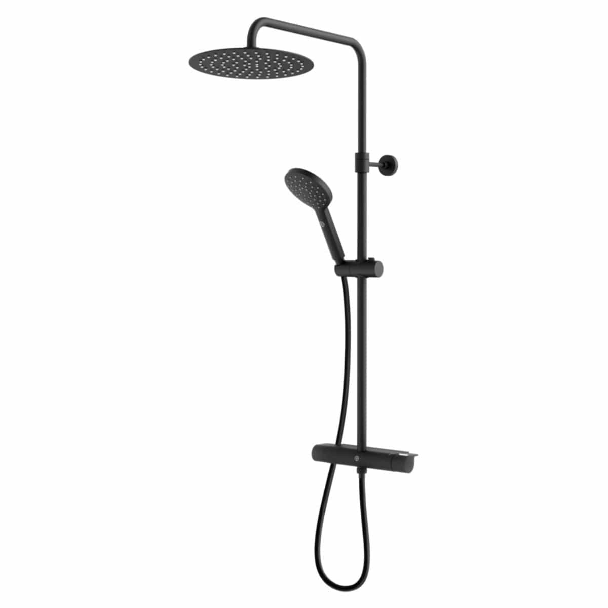 Gustavsberg Estetic Round Takdusj Svart matt Gustavsberg Takdusj GRO-4341048