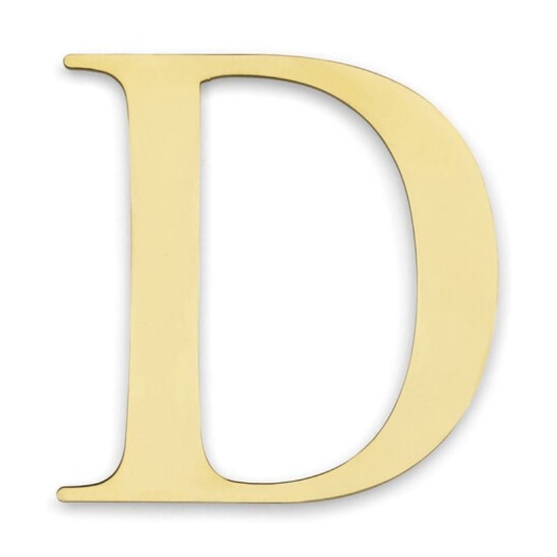 Habo Century Husbokstav H9.8cm Messing / D Habo Husnummer HA-30710