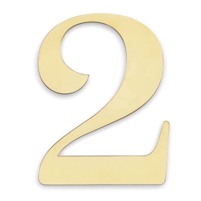 Habo Century Husnummer H11.4cm Messing / 2 Habo Husnummer HA-30698