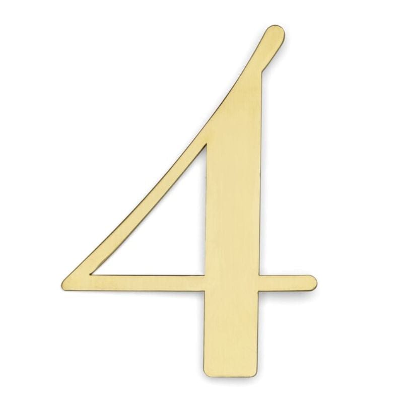 Habo Century Husnummer H11.4cm Messing / 4 Habo Husnummer HA-30701