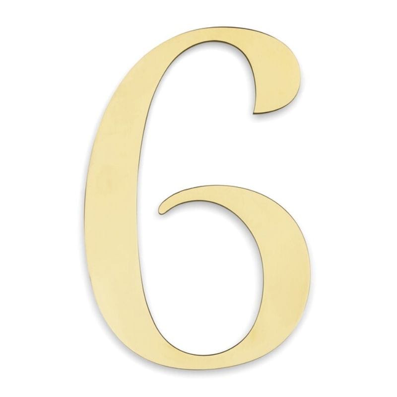 Habo Century Husnummer H11.4cm Messing / 6 Habo Husnummer HA-30703