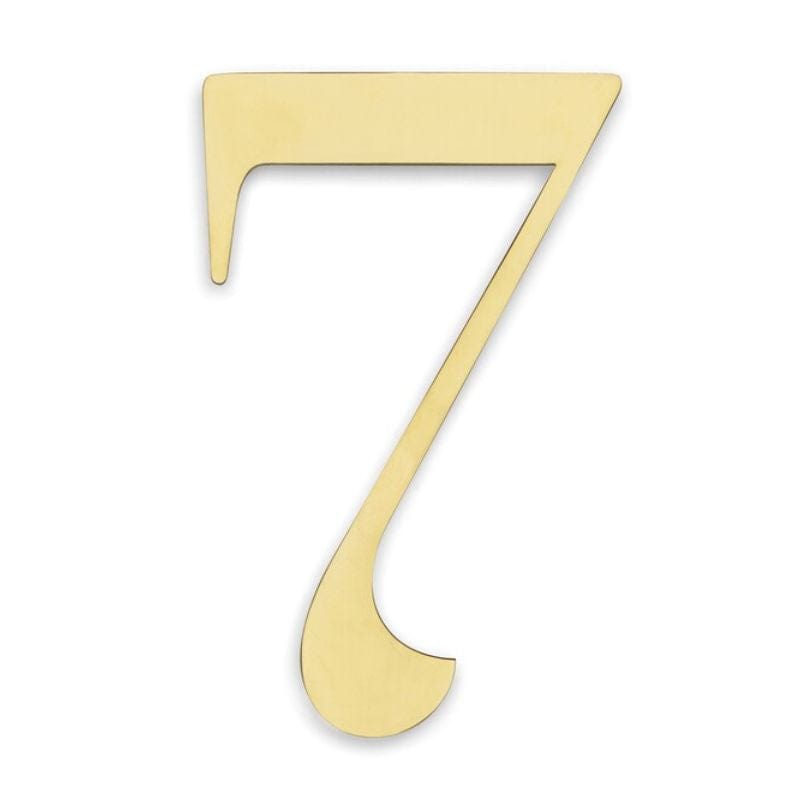 Habo Century Husnummer H11.4cm Messing / 7 Habo Husnummer HA-30704