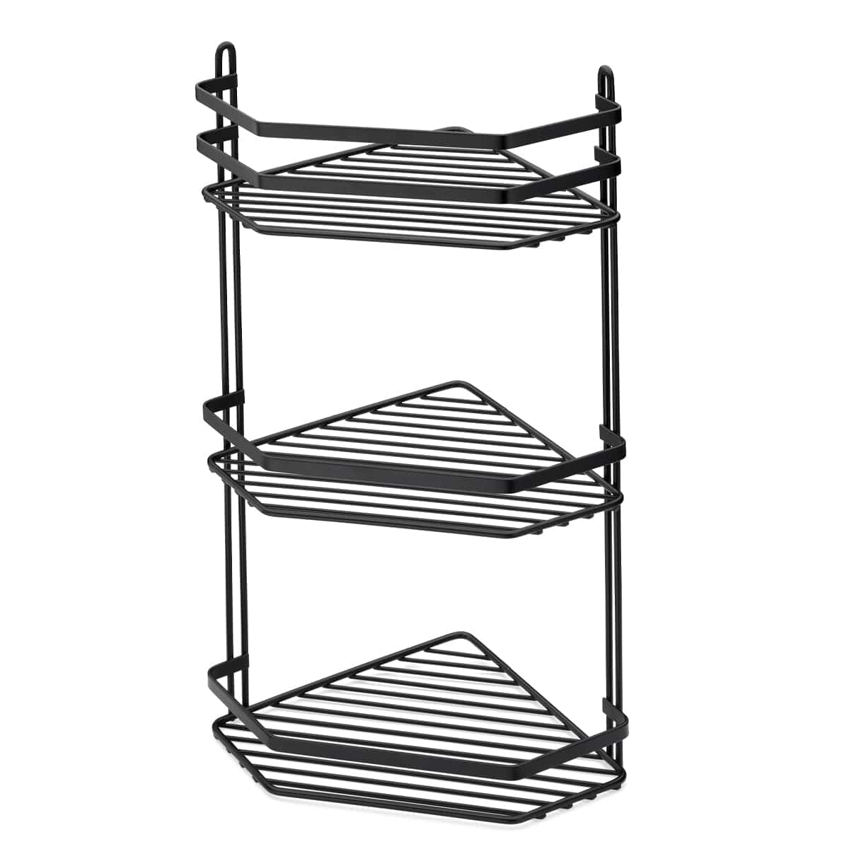 Habo Lantana Dusjkurv hjørne trippel Svart Habo Dusjhylle HA-30039