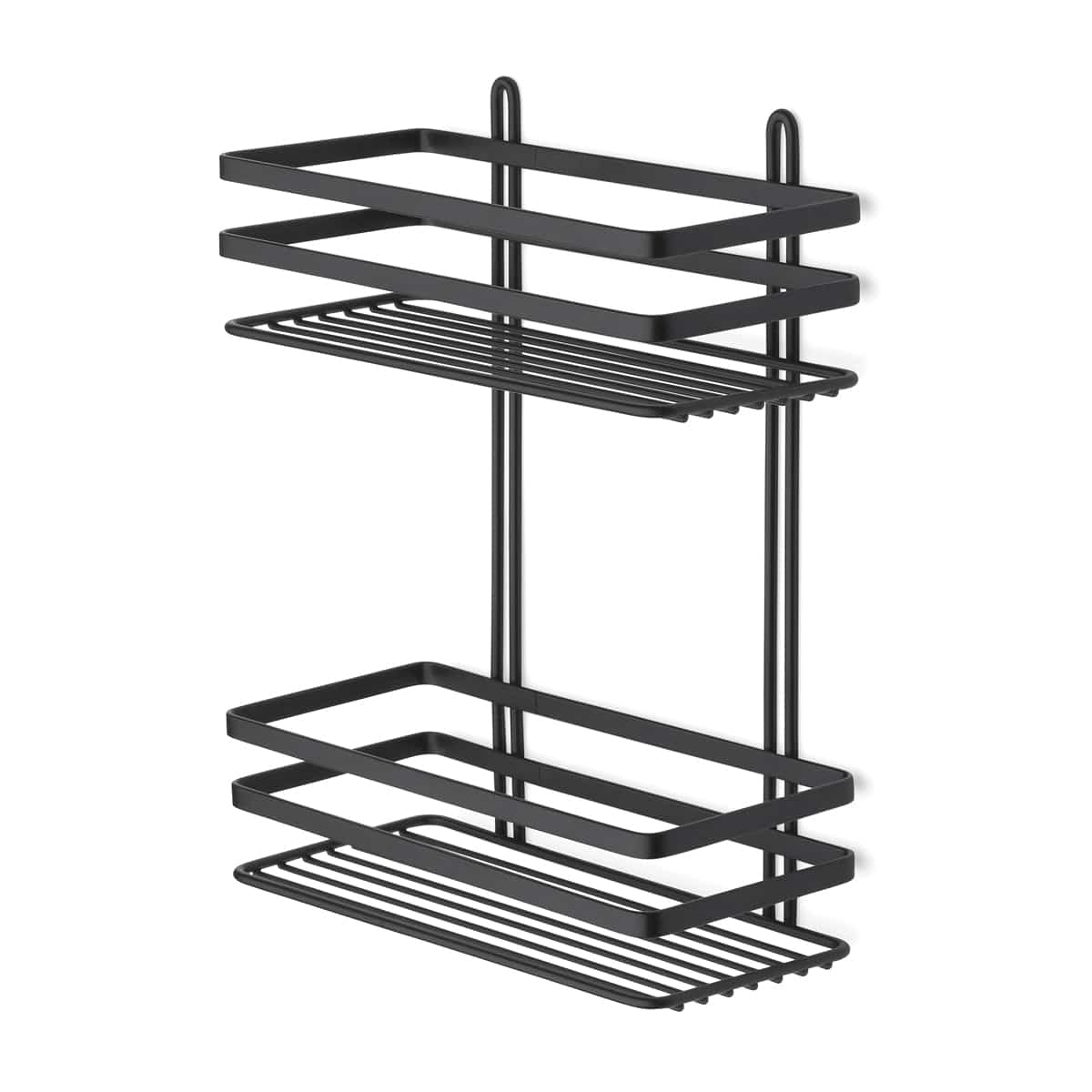 Habo Lunaria Dusjkurv dobbel Svart Habo Dusjhylle HA-30043