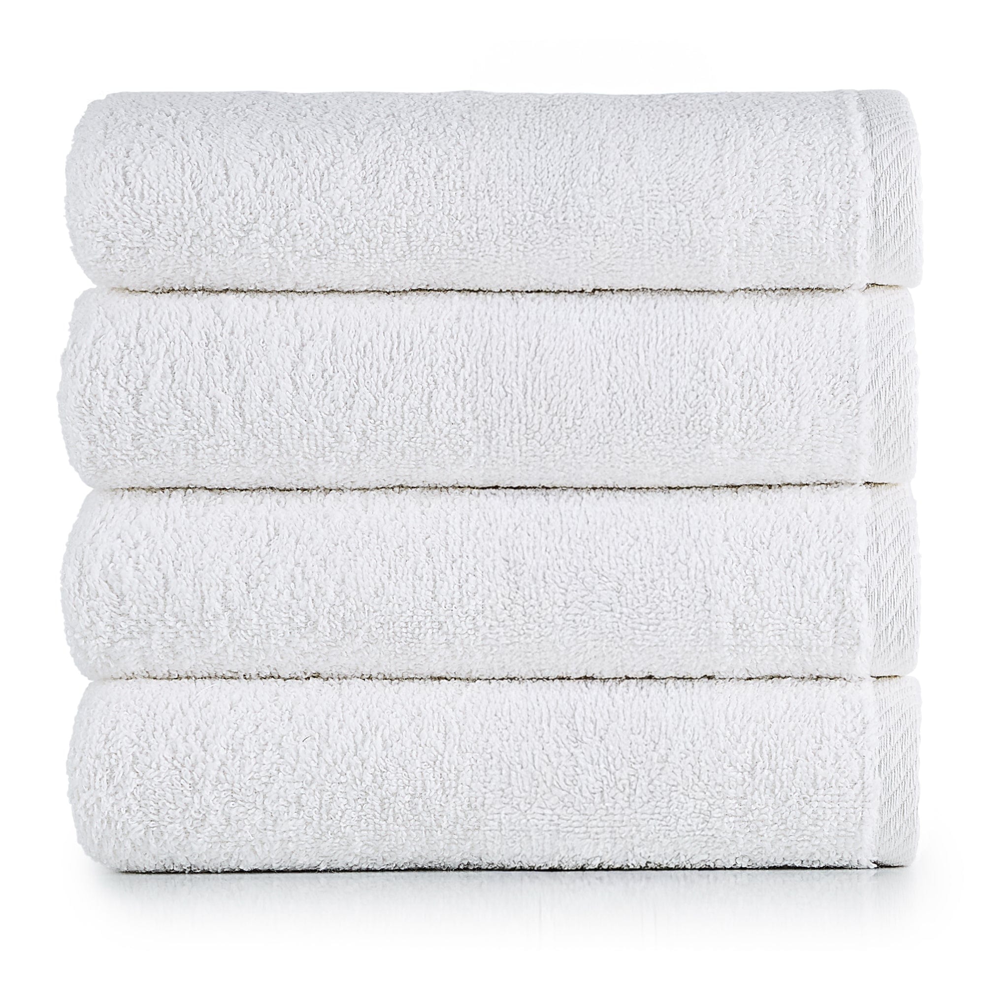 HeiHus FLUFFY badehåndkle L 70x140cm Premium hvit / 4-pakning (4L) HeiHus Håndklær BUN-4TFYWH070140