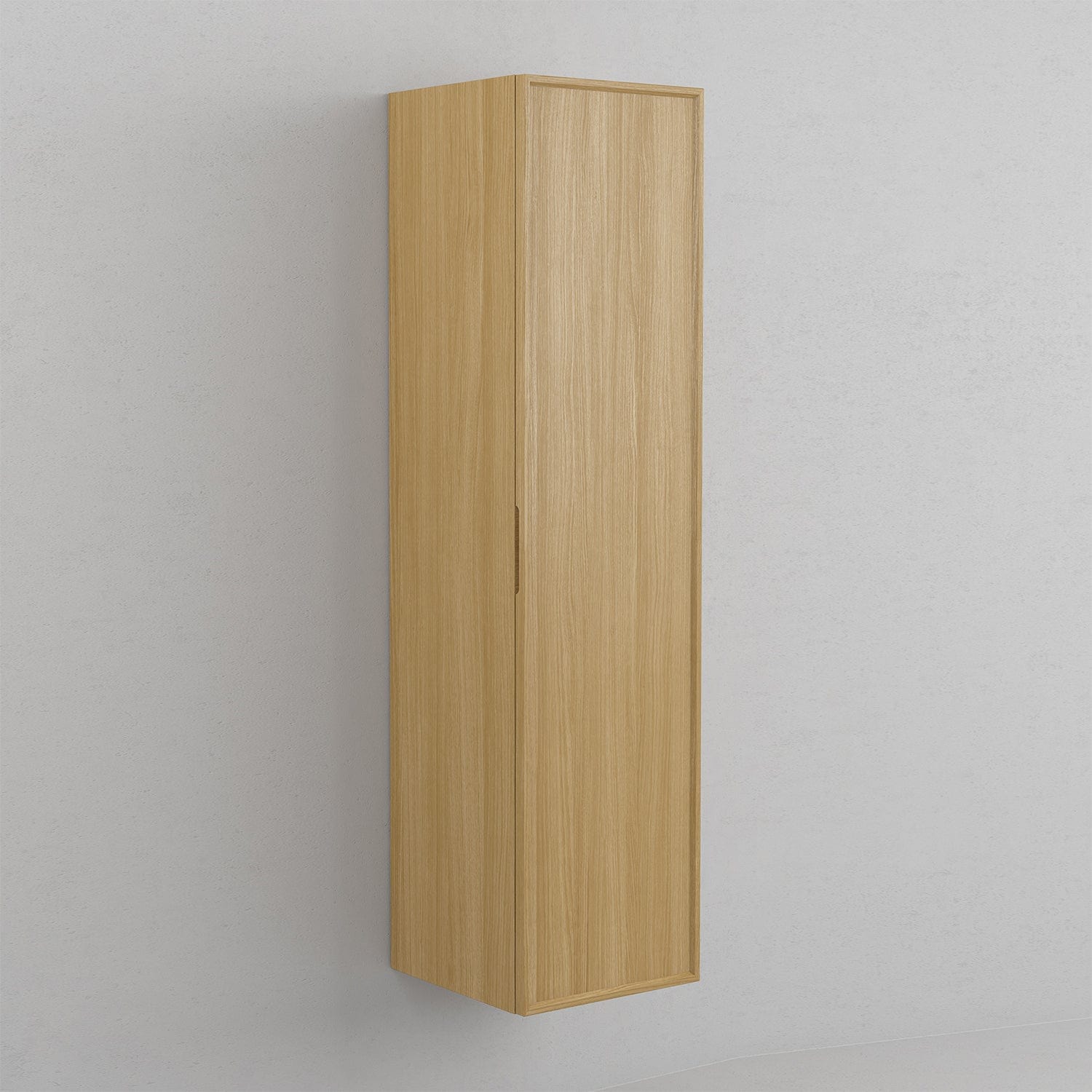 INR AIR Wood Høyskap 5 Hyller B400xH1600xD409mm Natural oak / 40cm / Høyrehengslet INR Iconic Nordic Rooms Høyskap bad INR-364834H