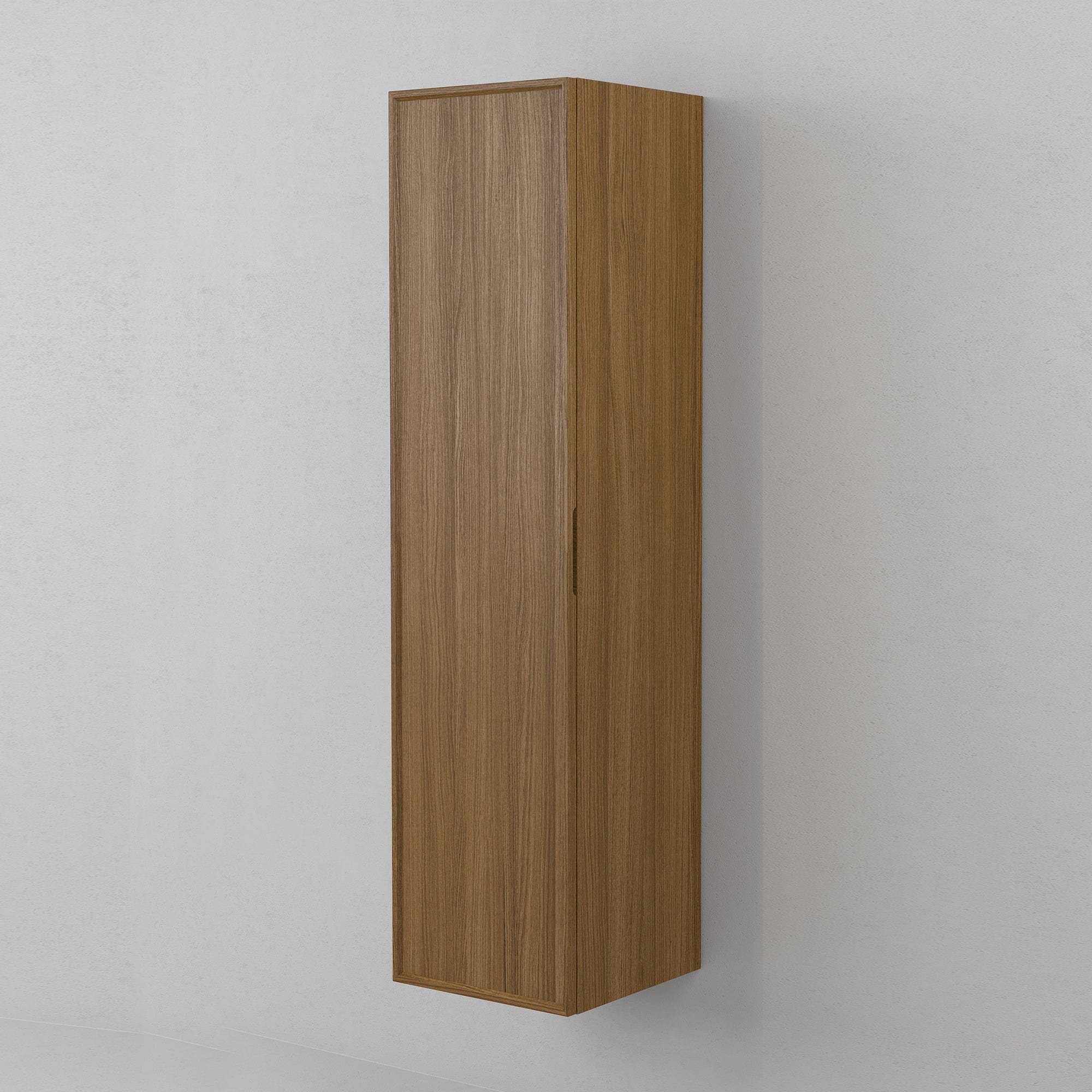 INR AIR Wood Høyskap 5 Hyller B400xH1600xD409mm Dark oak / 40cm / Venstrehengslet INR Iconic Nordic Rooms Høyskap bad INR-364838V