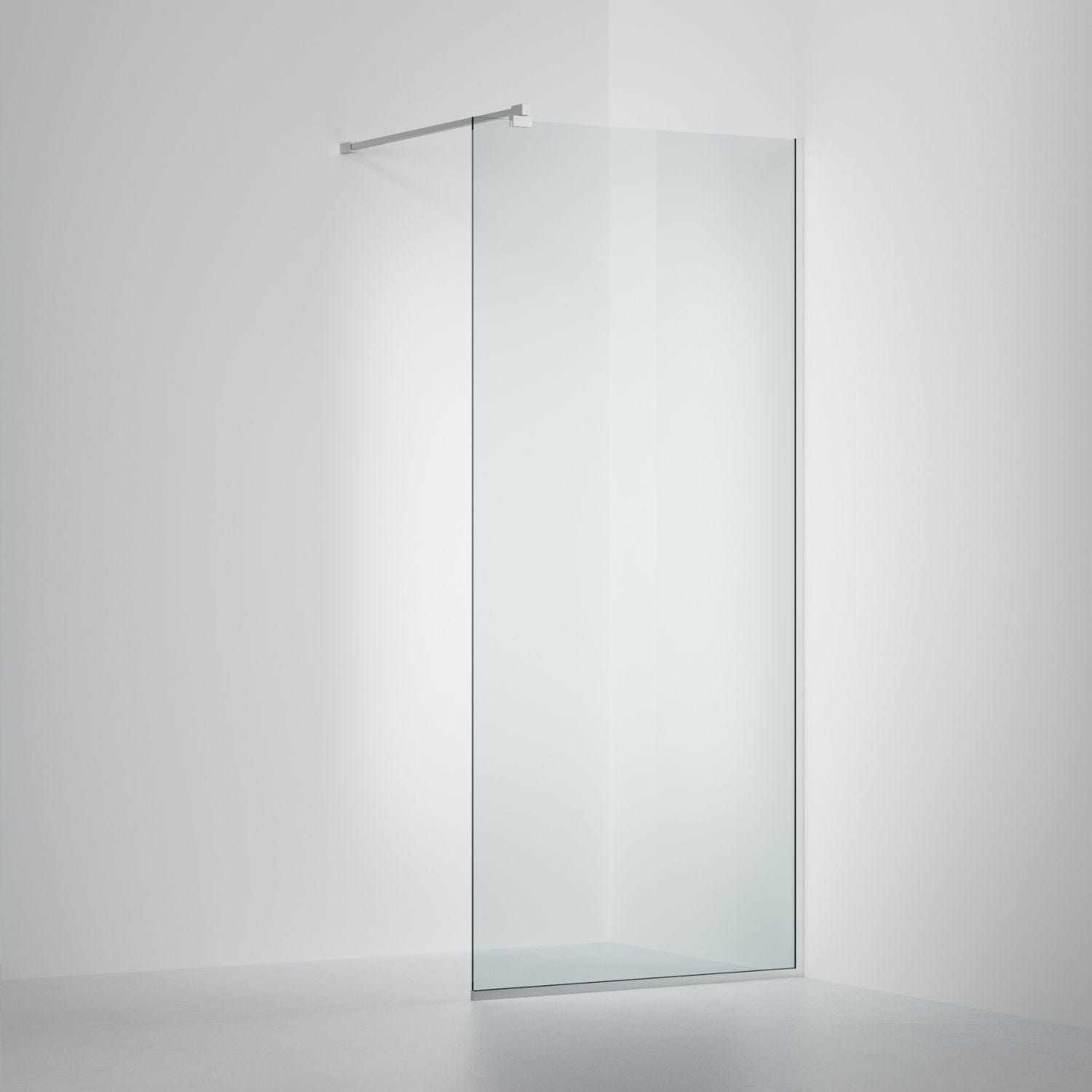 INR ARC 20 Frame Skjermvegg Standardmål Krom / 80cm / Klart glass INR Iconic Nordic Rooms Dusjvegg INR-120202380