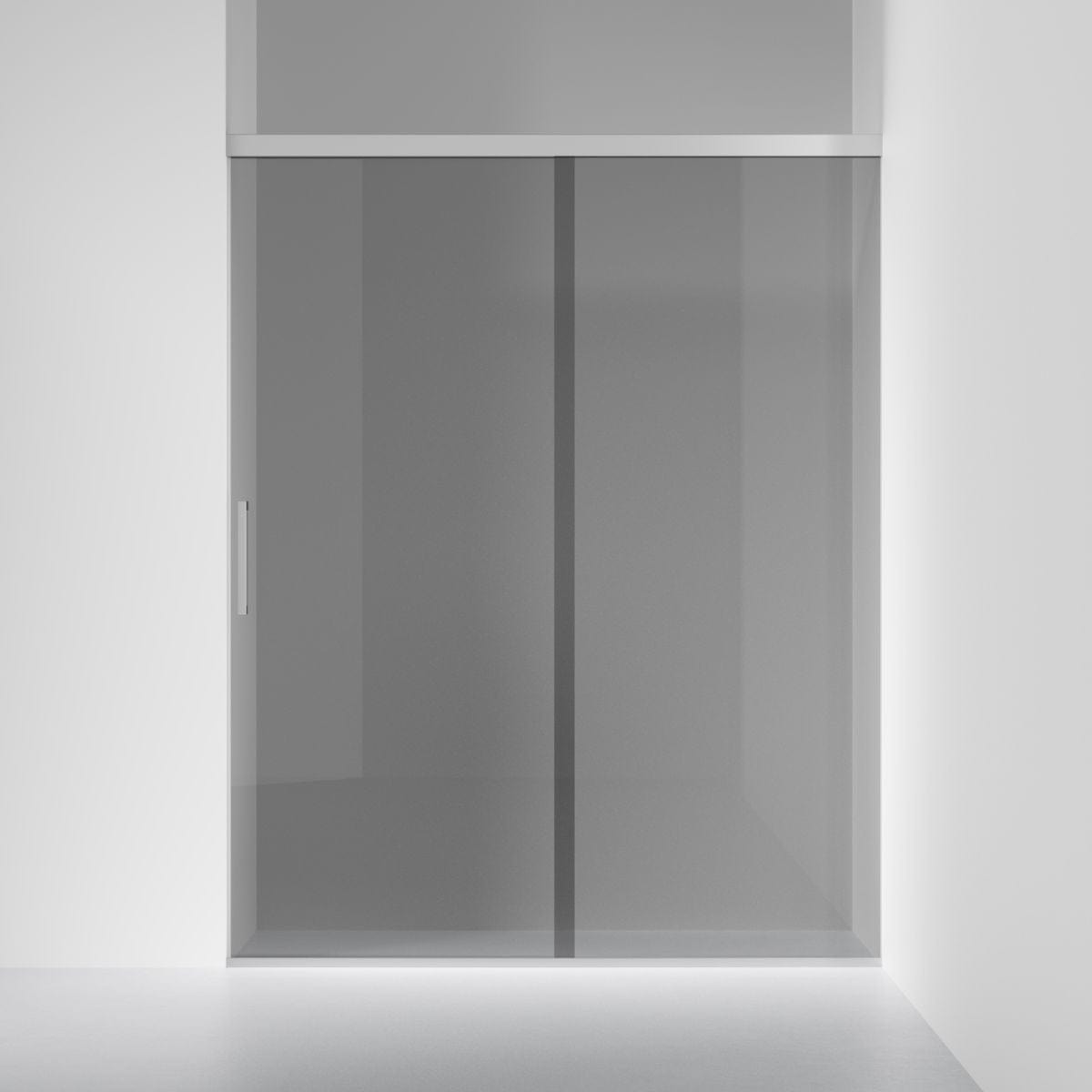 INR ARC Skyvedør Måltilpasset Krom / Måltilpasset 900-1200mm / Grått glass INR Iconic Nordic Rooms Dusjnisje INR-118103300