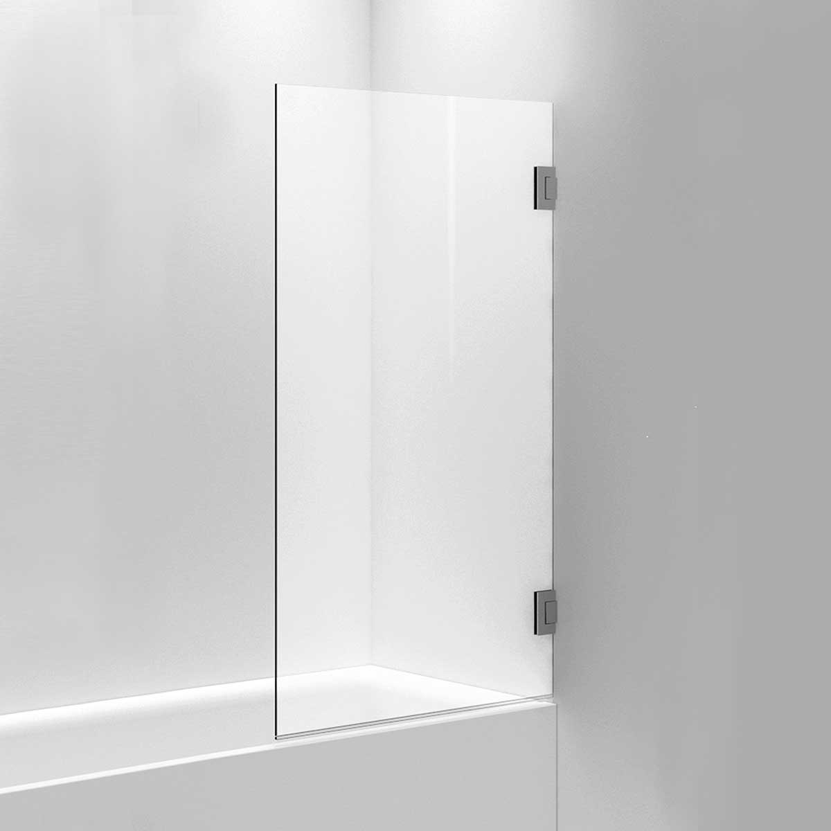 INR Badekarvegg ARC 17 Måltilpasset Krom / Måltilpasset / Timeless klart glass INR Iconic Nordic Rooms Badekarvegg INR-11711500