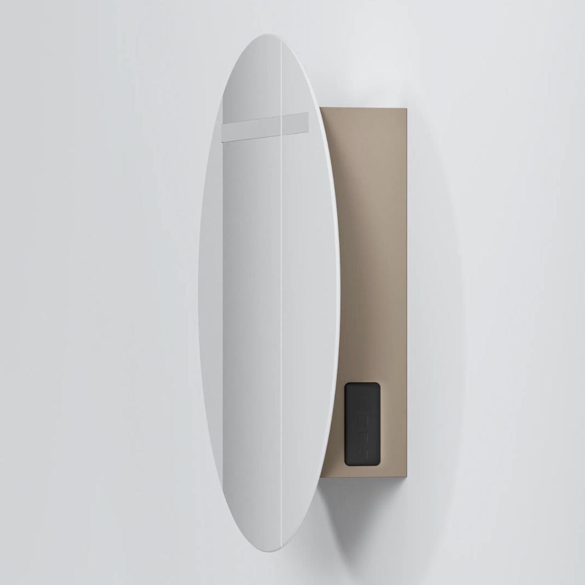 INR CIRC Ø80 Speilskap med Regulerbar belysning Warm clay / 80cm INR Iconic Nordic Rooms Speilskap INR-367855