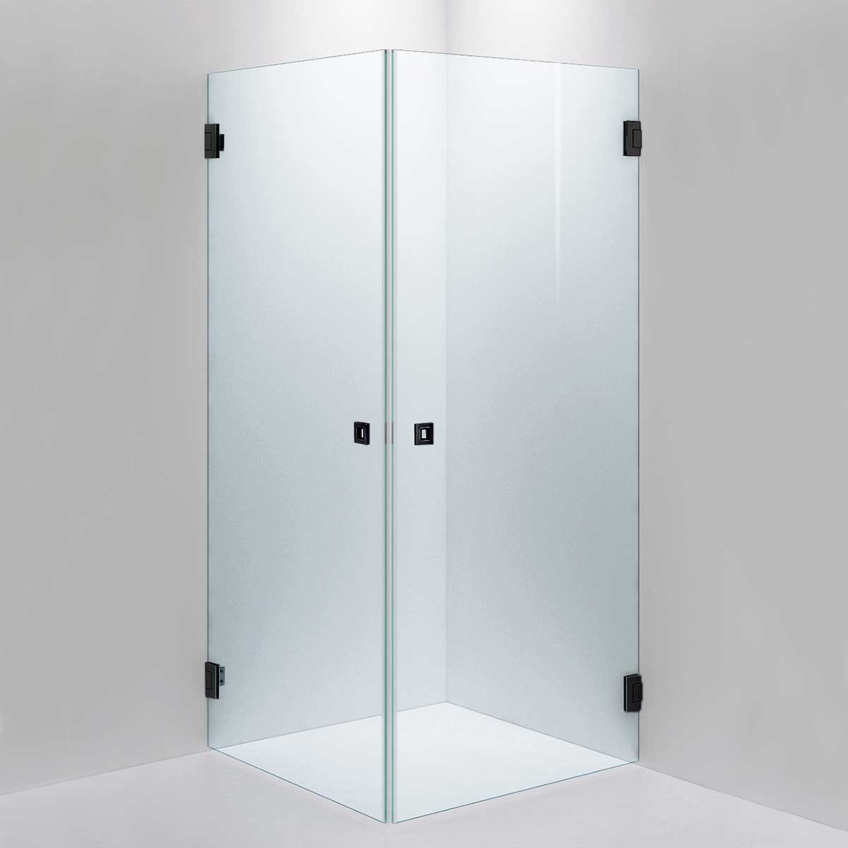 INR Dusjhjørne ARC 12 Måltilpasset Svart matt / Måltilpasset / Timeless klart glass INR Iconic Nordic Rooms Dusjhjørne INR-11211100