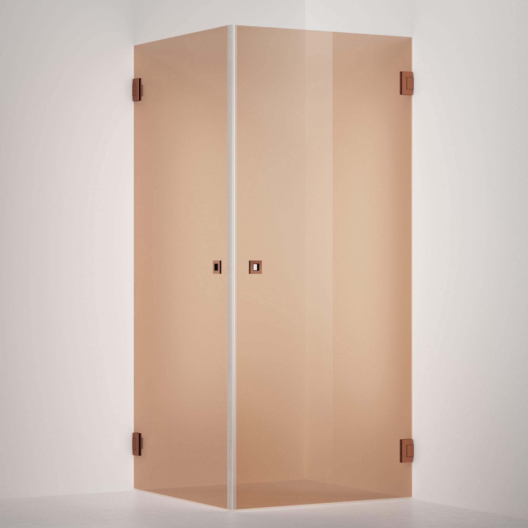 INR Dusjhjørne ARC 12 Original Måltilpasset Brushed bronze / Måltilpasset / Bronse glass INR Iconic Nordic Rooms Dusjhjørne INR-11242600