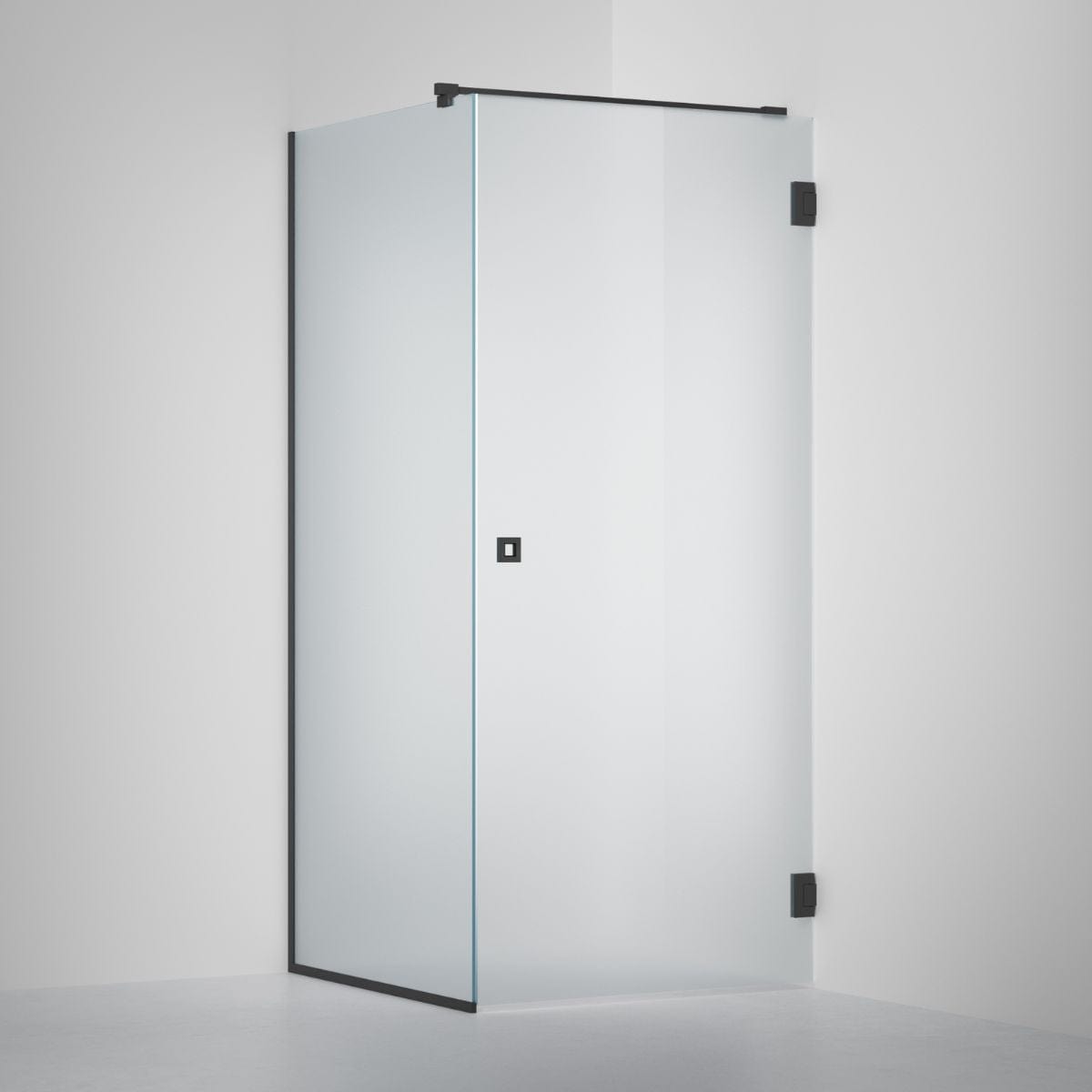 INR Dusjhjørne ARC 13 Frame Måltilpasset Svart matt / Måltilpasset / Frostet glass INR Iconic Nordic Rooms Dusjhjørne INR-113110100
