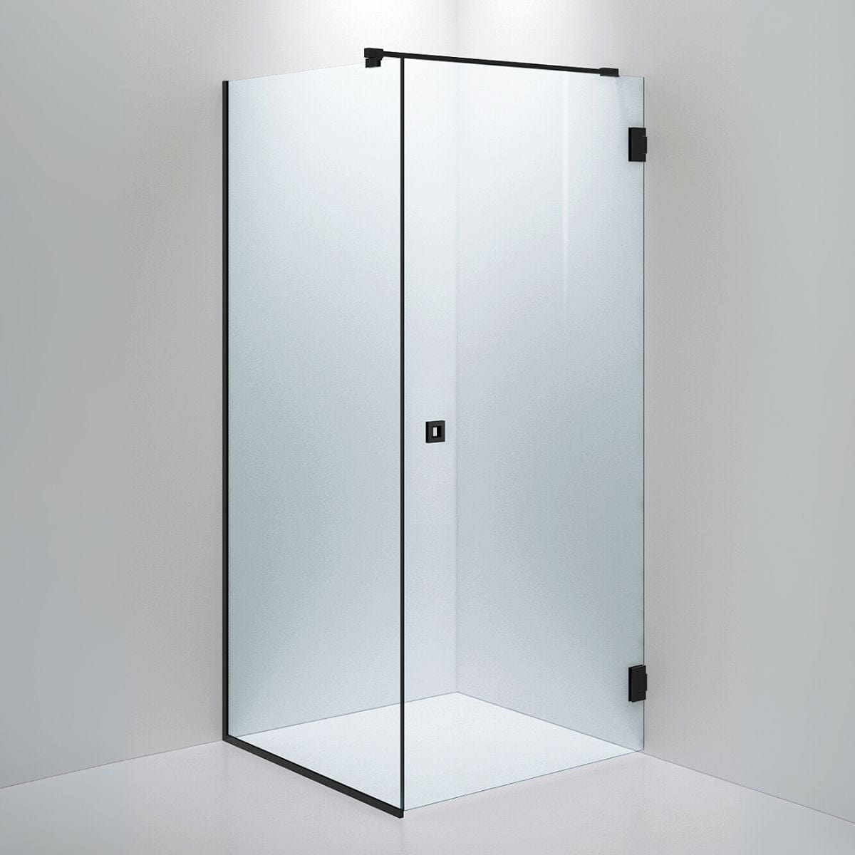 INR Dusjhjørne ARC 13 Frame Måltilpasset Svart matt / Måltilpasset / Klart glass INR Iconic Nordic Rooms Dusjhjørne INR-113102100