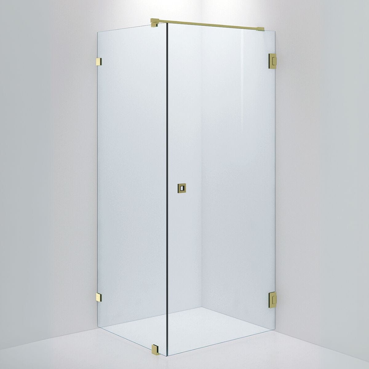 INR Dusjhjørne ARC 13 Original Brushed brass / 80x90cm / Timeless klart glass INR Iconic Nordic Rooms Dusjhjørne INR-11311889