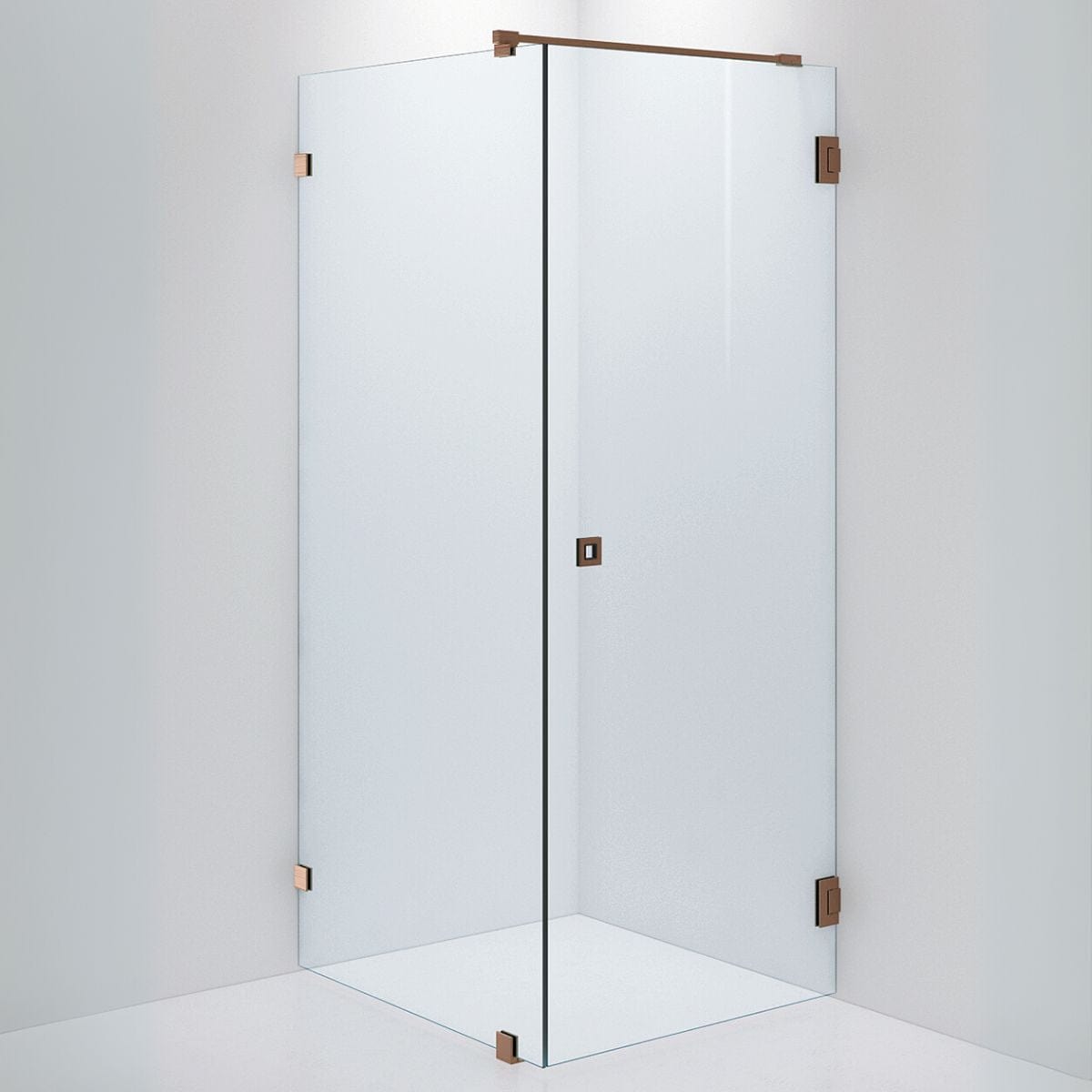 INR Dusjhjørne ARC 13 Original Brushed bronze / 90x80cm / Timeless klart glass INR Iconic Nordic Rooms Dusjhjørne INR-11311698