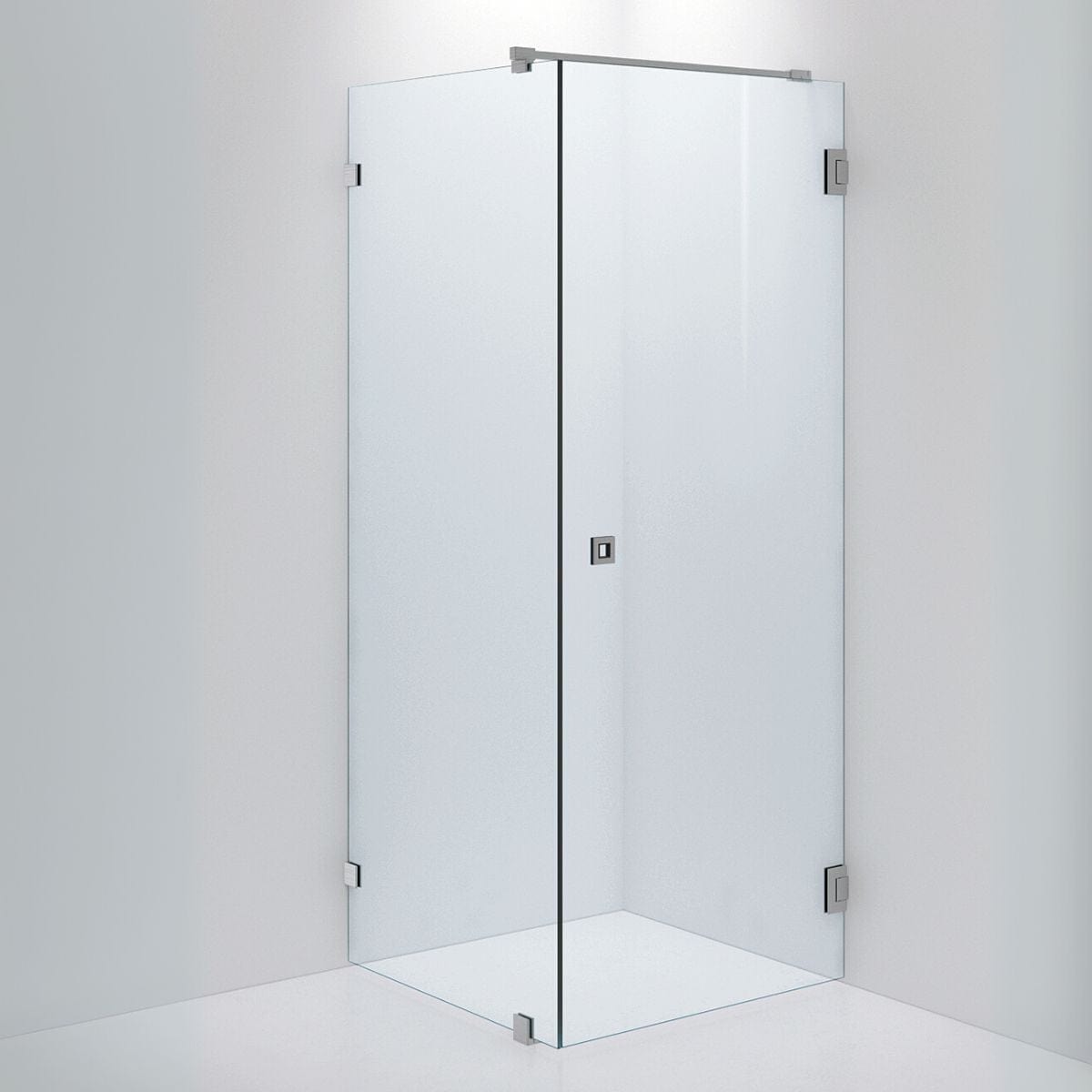 INR Dusjhjørne ARC 13 Original Brushed stainless / 80x80cm / Timeless klart glass INR Iconic Nordic Rooms Dusjhjørne INR-11311488