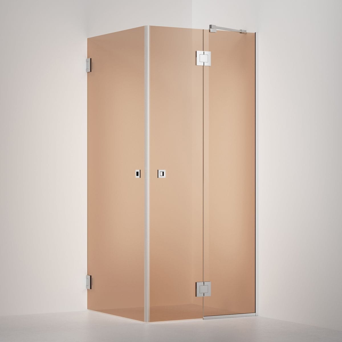 INR Dusjhjørne ARC 14 Frame Måltilpasset Krom / Måltilpasset / Bronse glass INR Iconic Nordic Rooms Dusjhjørne INR-114142300