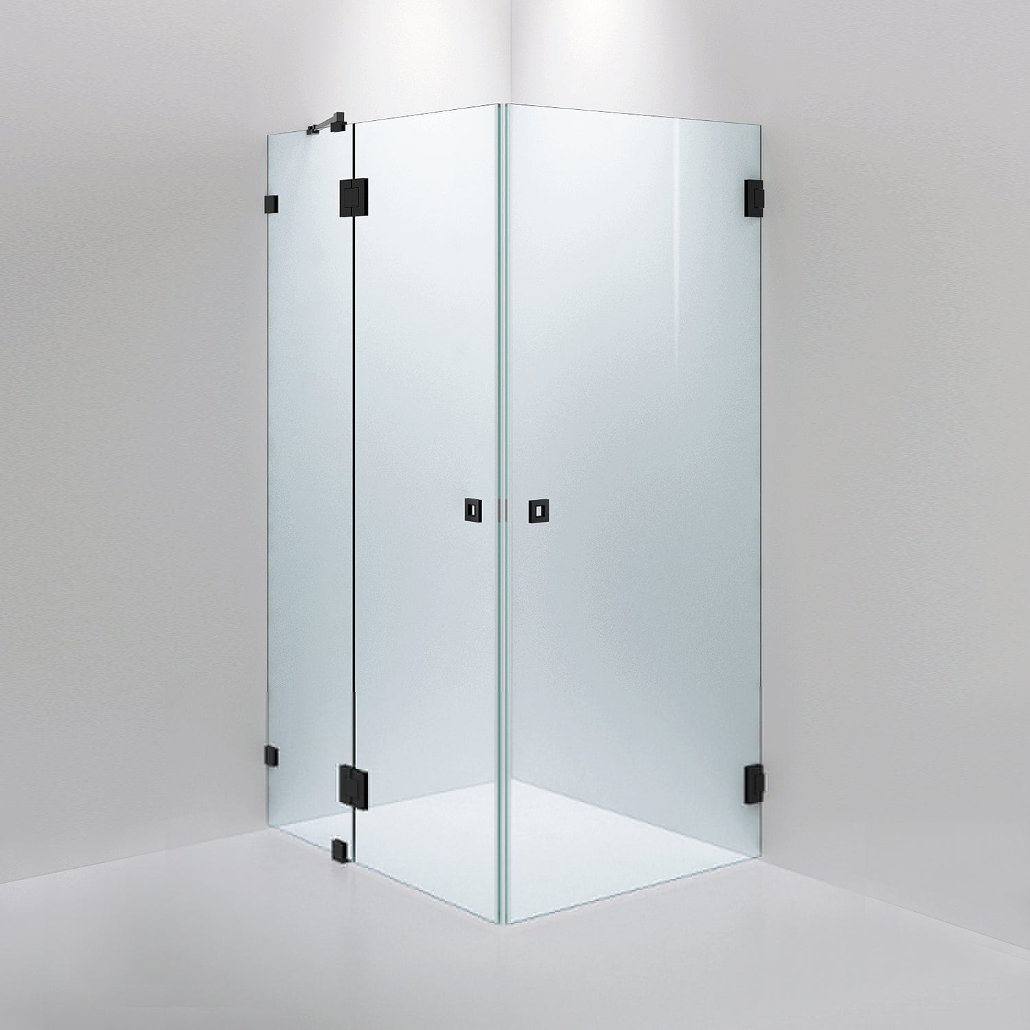 INR Dusjhjørne ARC 14 Måltilpasset Svart matt / Måltilpasset / Timeless klart glass INR Iconic Nordic Rooms Dusjhjørne INR-11411100