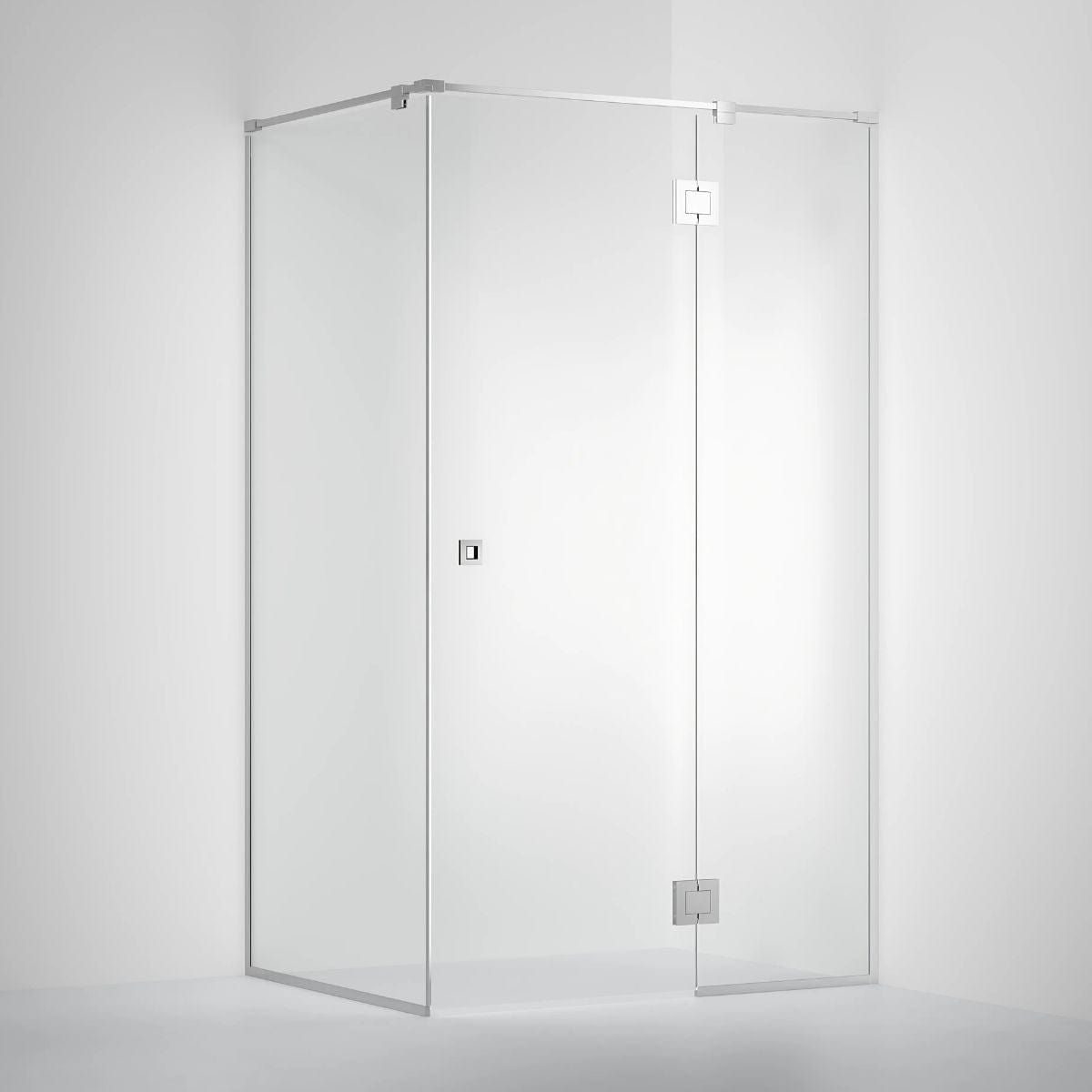 INR Dusjhjørne ARC 15 Frame Måltilpasset Krom / Måltilpasset / Opal klart glass INR Iconic Nordic Rooms Dusjhjørne INR-115112300