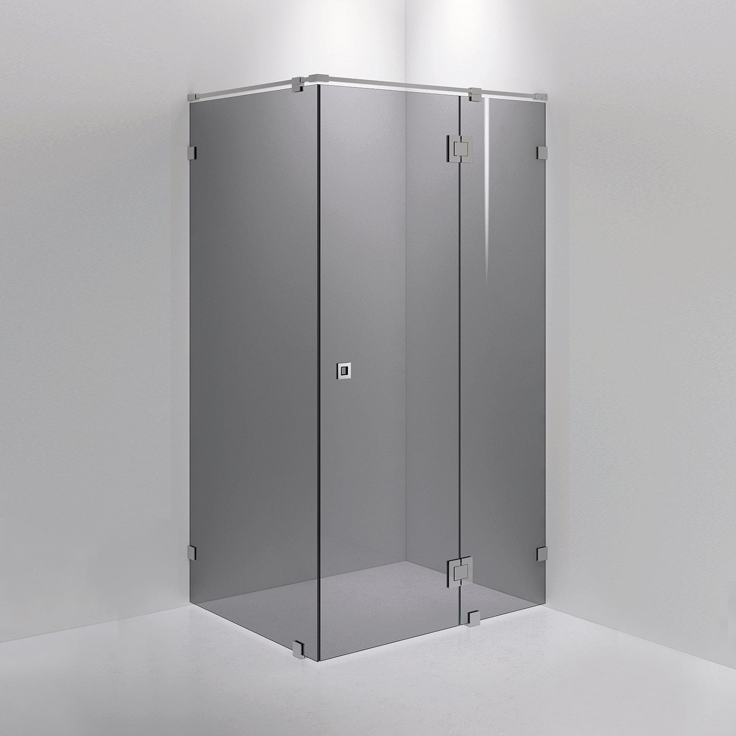 INR Dusjhjørne ARC 15 Måltilpasset Krom / Måltilpasset / Grått glass INR Iconic Nordic Rooms Dusjhjørne INR-11503500