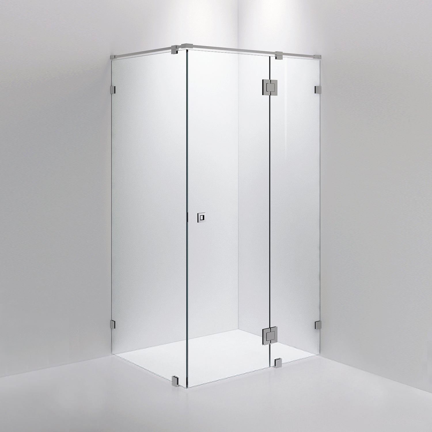 INR Dusjhjørne ARC 15 Måltilpasset Krom / Måltilpasset / Opal klart glass INR Iconic Nordic Rooms Dusjhjørne INR-11512500