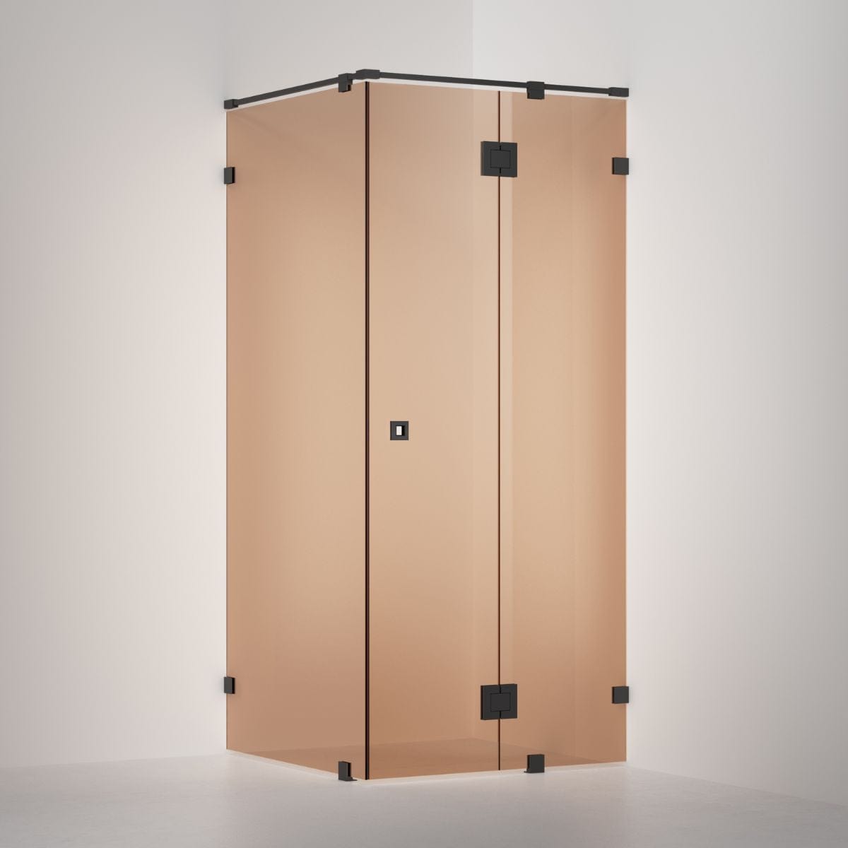 INR Dusjhjørne ARC 15 Original Måltilpasset Svart matt / Måltilpasset / Bronse glass INR Iconic Nordic Rooms Dusjhjørne INR-11542100