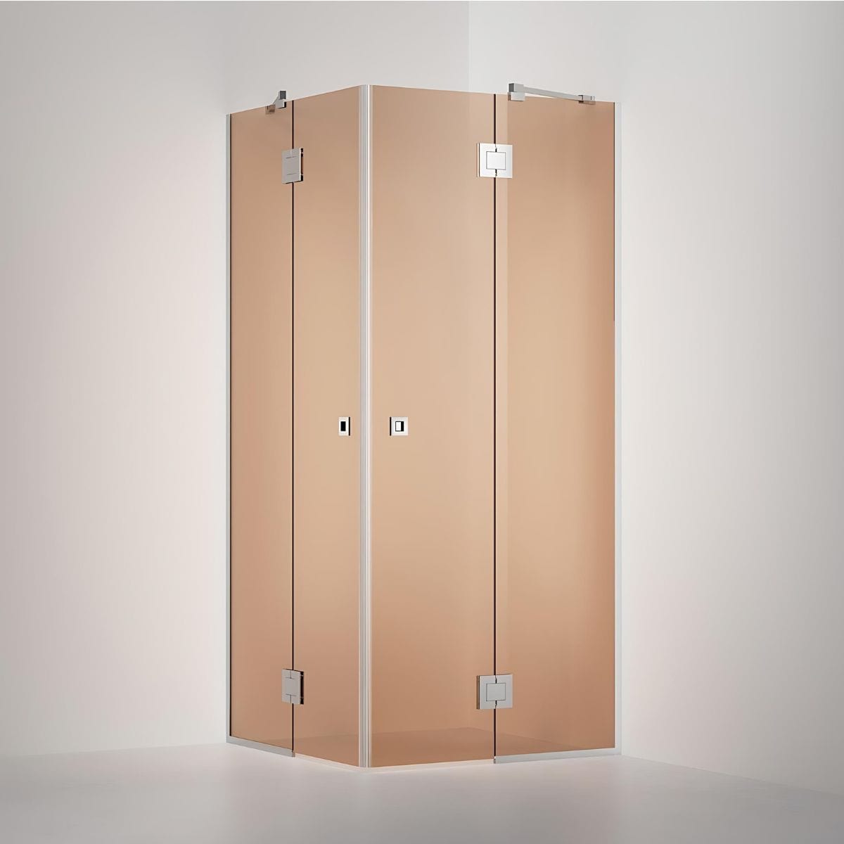 INR Dusjhjørne ARC 16 Frame Måltilpasset Krom / Måltilpasset / Bronse glass INR Iconic Nordic Rooms Dusjhjørne INR-116142300